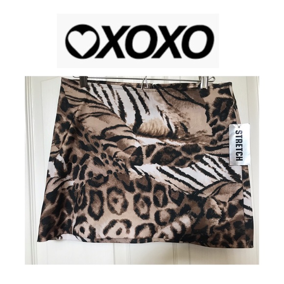 🎉HP🎉🆕 NWT Vintage 90’s Animal Print Skirt Jr.7 - Picture 2 of 9